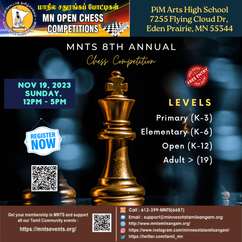 8th MN Open Chess 2023 poster