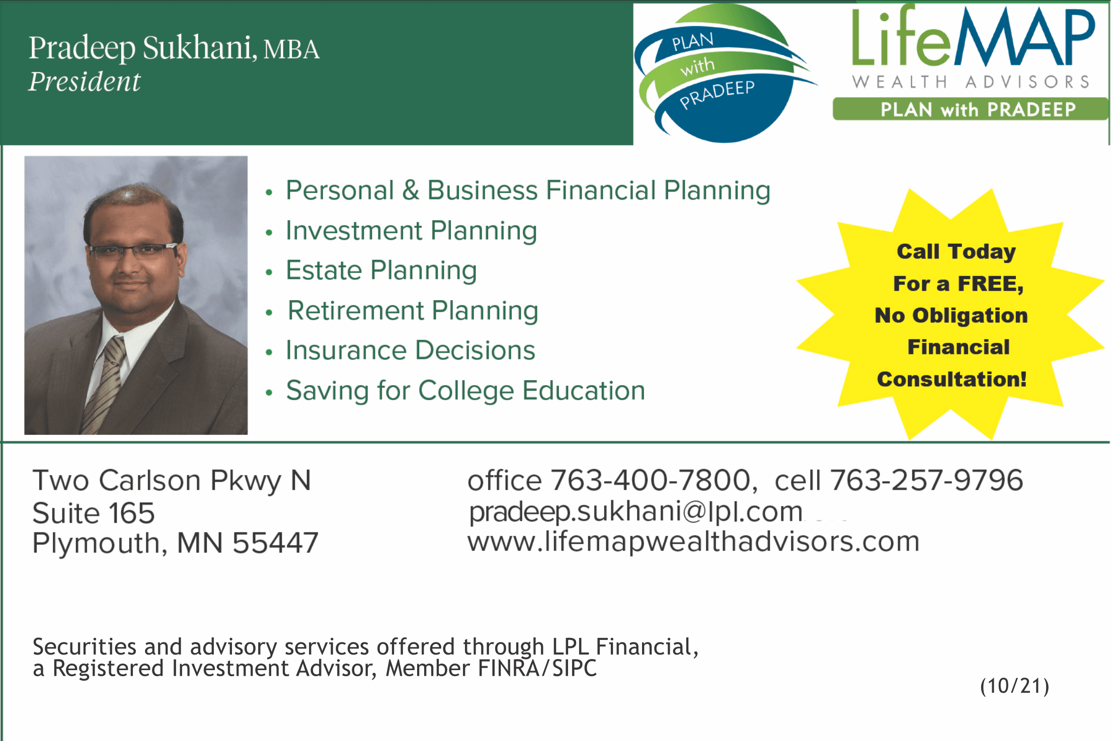 LifeMAP Wealth Advisors advertisement